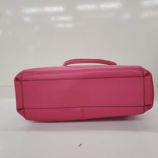 Coach Christie Carryall Pink Crossgrain Leather Crossbody Handbag image number 3