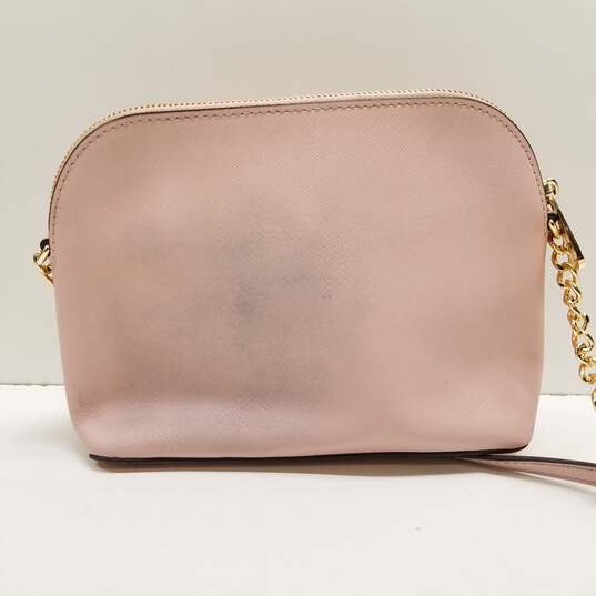Michael Kors Saffiano Leather Crossbody Bag Dusty Pink image number 2