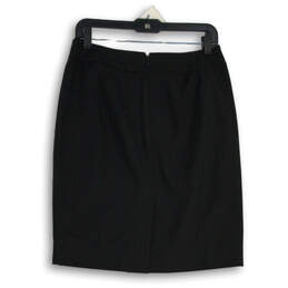 Womens Black Flat Front Straight & Pencil Skirt Size 8 Petite alternative image