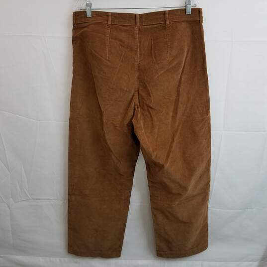 Everlane brown corduroy wide leg pants size 16 image number 2