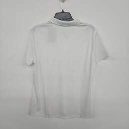 White Golf Short Sleeve Shirt alternative image