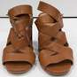 Women's Brown Michael Kors Sandal High Heel Shoes Size 7 1/2 image number 2