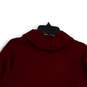 NWT Womens Red Textured Kangaroo Pocket Pullover Sweatshirts Size XXL image number 4