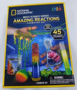 NATIONAL GEOGRAPHIC Mega Science Series Amazing Reactions Chemistry Set NOB