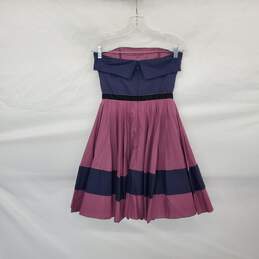Betsy Johnson New York Vintage Sleeveless Lined Floral A Line Dress WM Size 4 alternative image