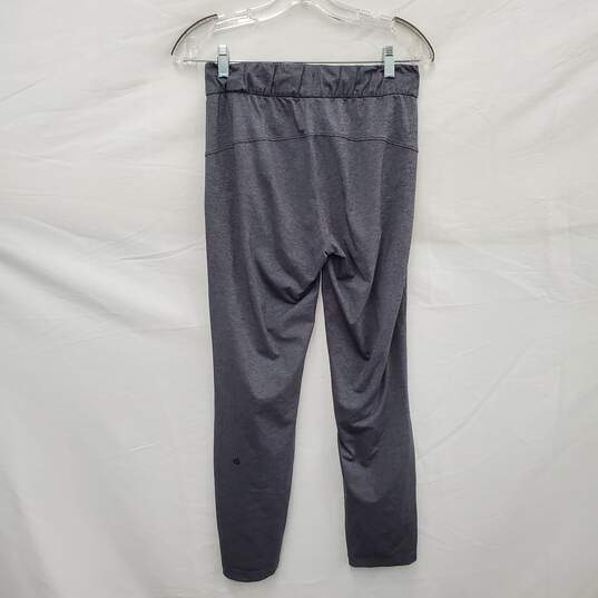 Lululemon WM's Athletica Heather Gray Yoga Pants w Drawstring Size 4 image number 1