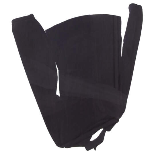 Womens Black Long Sleeve Spread Collar Logo Full Zip Jacket Size M image number 2