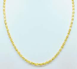 Vintage 14K Yellow Gold Fancy Link Necklace 14.6g