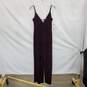 Altar'd State Dark Purple Shimmer Sleeveless Jumpsuit WM Size S NWT image number 1