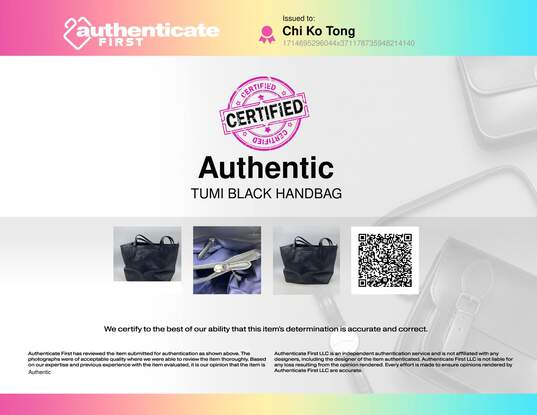 Authentic Tumi Black Handbag image number 7
