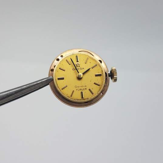 Omega Geneve Turler 17 Jewels 19mm Round Mechanical 18k & 14k Swiss Watch 23.0g image number 5