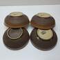 Denby Pottery Stoneware Cotswold Soup Cereal Fruit Bowls Textured Brown Set of 4 image number 3