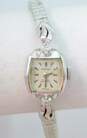 Vintage Croton Nivida Grenchen 14K White Gold Case 0.05 CTTW Diamond 17 Jewel Ladies Watch 13.6g image number 1