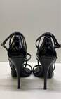 Michael Kors Embossed Leather Strappy Heels Black 9 image number 5