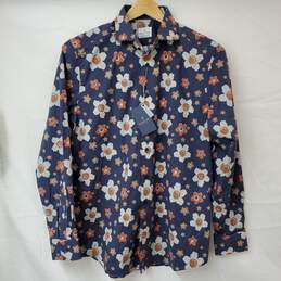 Emanuel Berg HV-Harvard Modern Fit Floral Shirt Men's 43/L/XL NWT