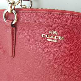 Coach Leather Mini Christie Carryall Satchel Red alternative image