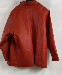 JL Studio Women's Red Vintage Leather Jacket- Sz 3X alternative image