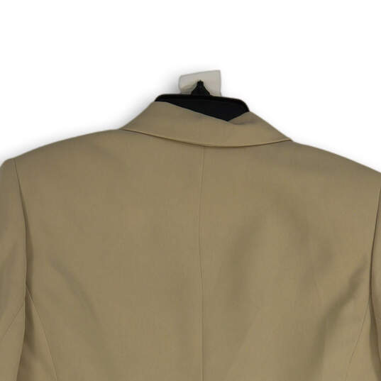 Womens Beige Notch Lapel Long Sleeve Three Button Blazer Size 16W image number 4