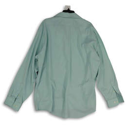 Mens Green Long Sleeve Classic Fit Button-Up Shirt Size 17 1/2 (36/37) alternative image