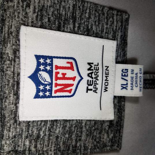 NFL Team Apparel Rams Active Zip Up  Grey XL image number 4