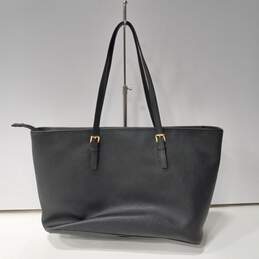Michael Kors Black Leather Jet Set Shopping/Travel Tote Bag Purse alternative image