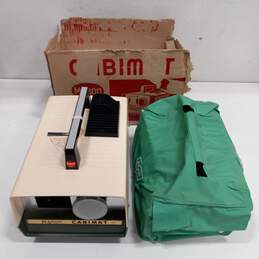 Vintage Manon Cabimat Automatic Slide Projector w/Dust Cover and Box