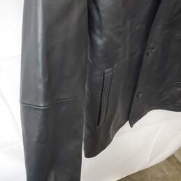 Men's Claiborne Outerwear Quilt Lining Lambskin Leather Jacket Size M/M alternative image