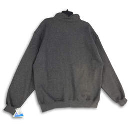 NWT Mens Gray Heather Mock Neck Long Sleeve Full Zip Track Jacket Size XL alternative image