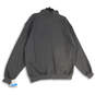 NWT Mens Gray Heather Mock Neck Long Sleeve Full Zip Track Jacket Size XL image number 2