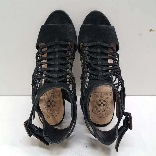 Vince Camuto 'Evel' Black Caged Heeled Sandals Women's Size 7M image number 6