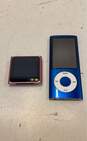Apple iPod Nanos (5th and 6th Generation) - Lot of 2 image number 1