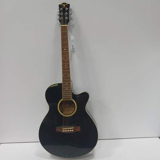 Indiana Madison MAD-BK Black Acoustic Guitar image number 1