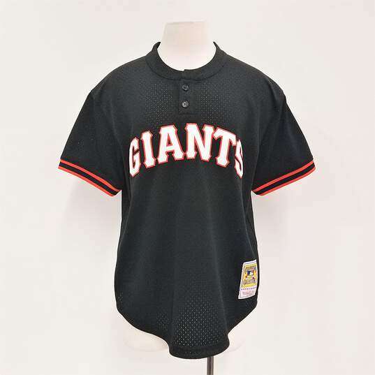 Buy the Matt Williams San Francisco Giants Mitchell & Ness Cooperstown Mesh  Batting Practice Jersey - Black Sz. L