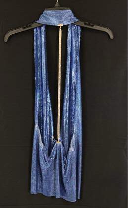 NWT Savage X Fenty Womens Blue Sleeveless Lace Up Swimwear Cover Up Size S alternative image