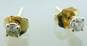 14K Yellow Gold 0.28 CTTW Round Diamond Stud Earrings 0.5g image number 3