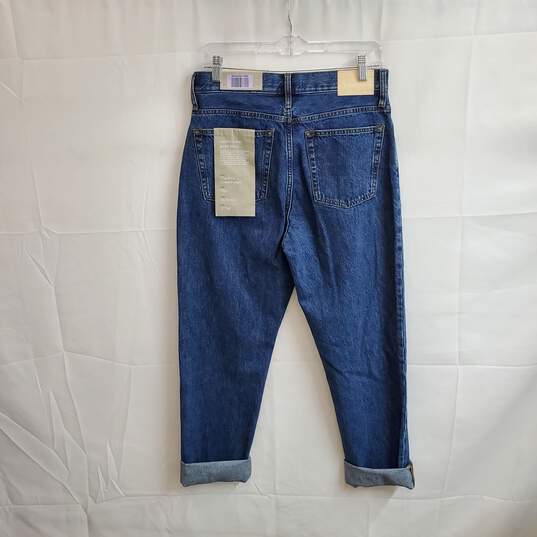 Everlane Blue Organic Cotton 90's Cheeky high Rise Jean WM Size 27 Tall NWT image number 2