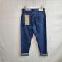 Everlane Blue Organic Cotton 90's Cheeky high Rise Jean WM Size 27 Tall NWT image number 2