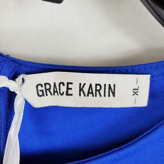 Grace Karin Women Royal Blue Sheath Dress XL NWT image number 3