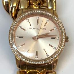 Designer Michael Kors 3236 Chain Strap Round Dial Analog Quartz Wristwatch alternative image