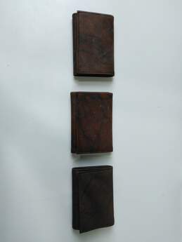 Bundle of 3 Rico Brown Leather Wallets alternative image