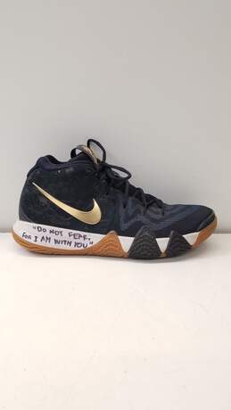 Nike Kyrie 4 Pitch Blue Sneakers 943806-403 Size 10.5 Navy