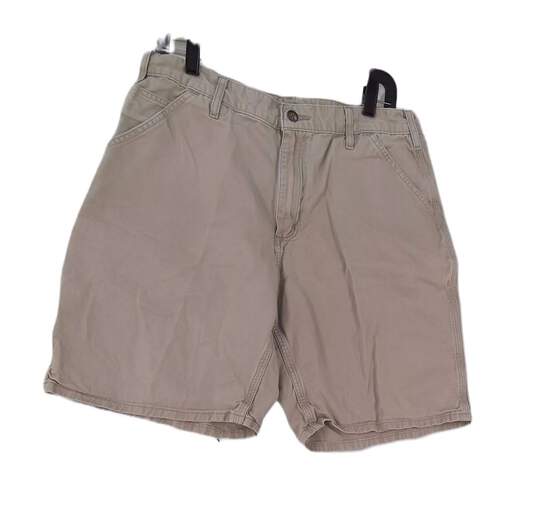 Carhart Mens Beige Original Fit Flat Front 5 Pockets Cargo Shorts Size 34 image number 1
