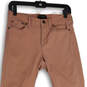 Womens Pink Denim Medium Wash 5 Pocket Design Skinny Jeans Size 2/26 image number 3
