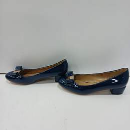 Salvatore Ferragomo Women's Blue Vara Bow Accent Slip On Pump Shoes 225 (1.5) alternative image