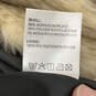 Mens Brown Faux Fur Long Sleeve Collared Button Front Overcoat Size Small image number 9