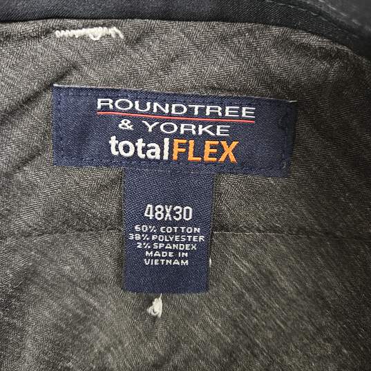Roundtree & Yorke Total Flex Flat Front Dress Pants image number 3