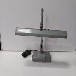 Vintage Dazor Industrial Grey Desk Lamp