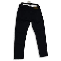 Mens Navy Denim Dark Wash 5 Pocket Design Straight Leg Jeans Size 32x32 alternative image