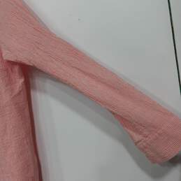Michael Kors Pink Petite Stripe LS Button Up Shirt Women's Size S alternative image