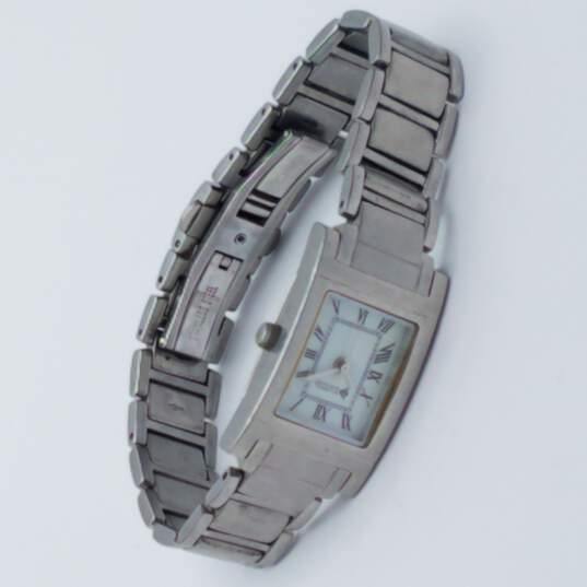 Silpada Designs Silver Tone Tank Watch NOT RUNNING image number 5